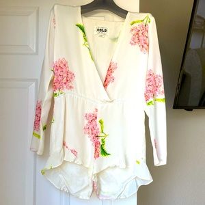 Stone Cold Fox Floral Romper